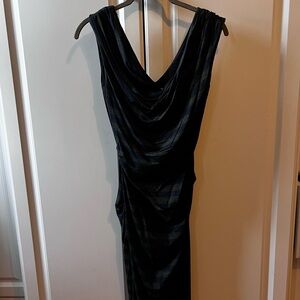 Nicole Miller Artelier ruched navy and grey  Women's Dress